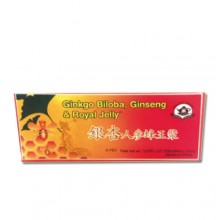 Ginkgo Biloba Ginseng Royal Jelly Extract 30-10ml Bottles